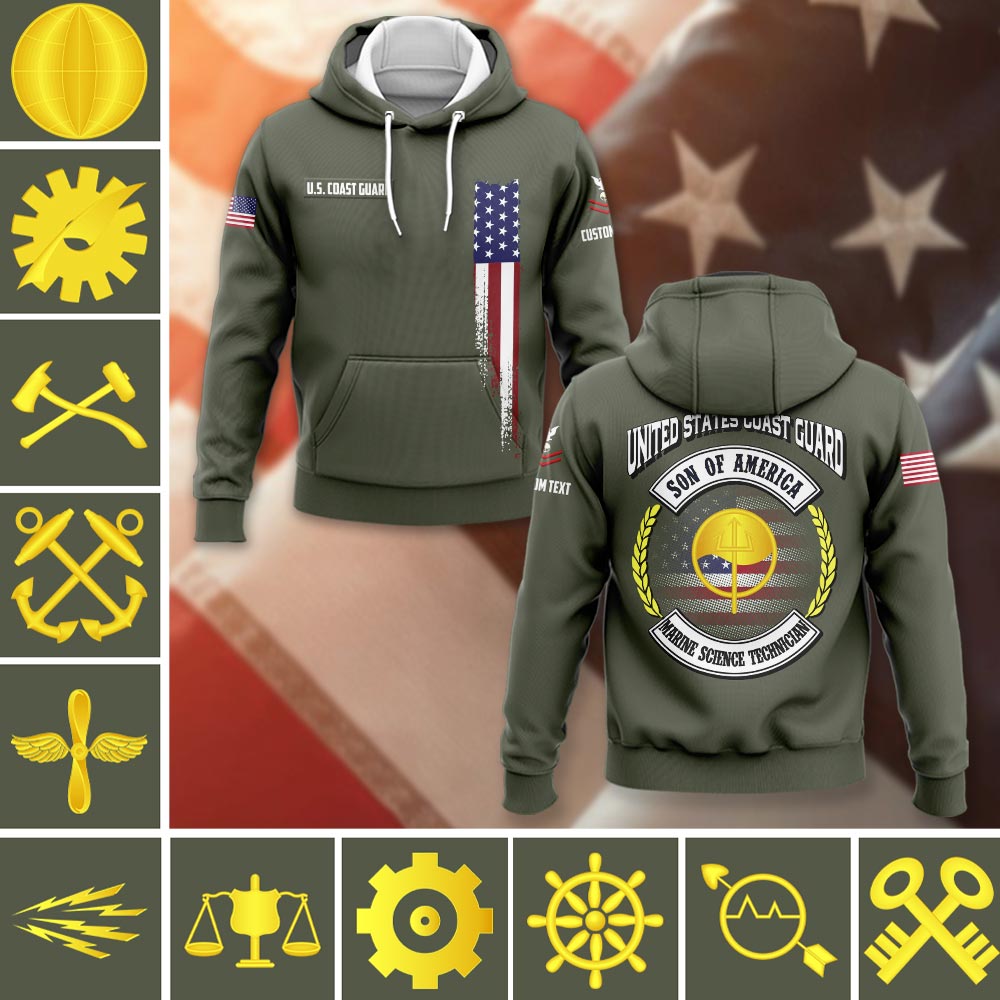 Customized USCG Ratings – Son Of America #3403 – Hoodie – Medalmerch